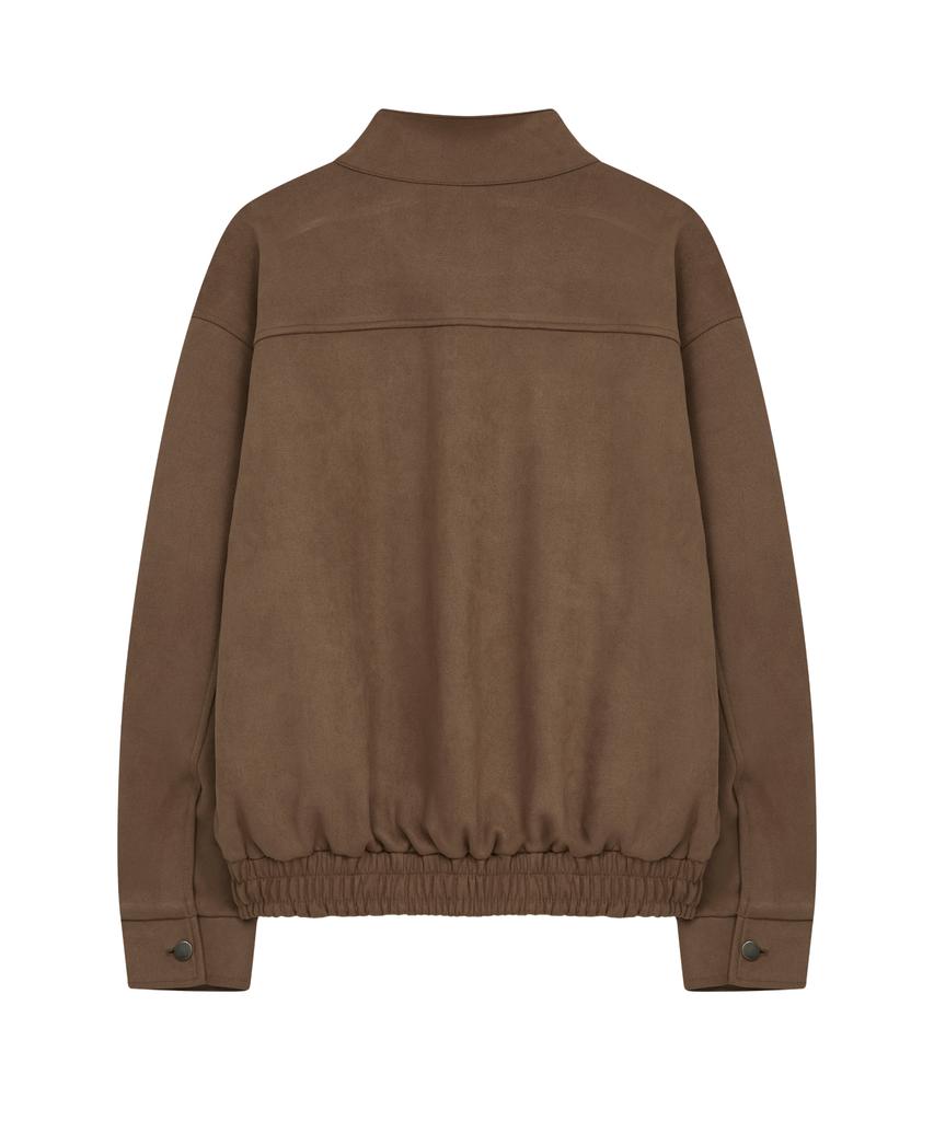 HYOJI 26 Fw Suede High-Neck Blouson Crop Leather Jacket (2 Colors)