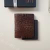 Daks Brown Crocodile Leather Wallet Dbwa6e717w3