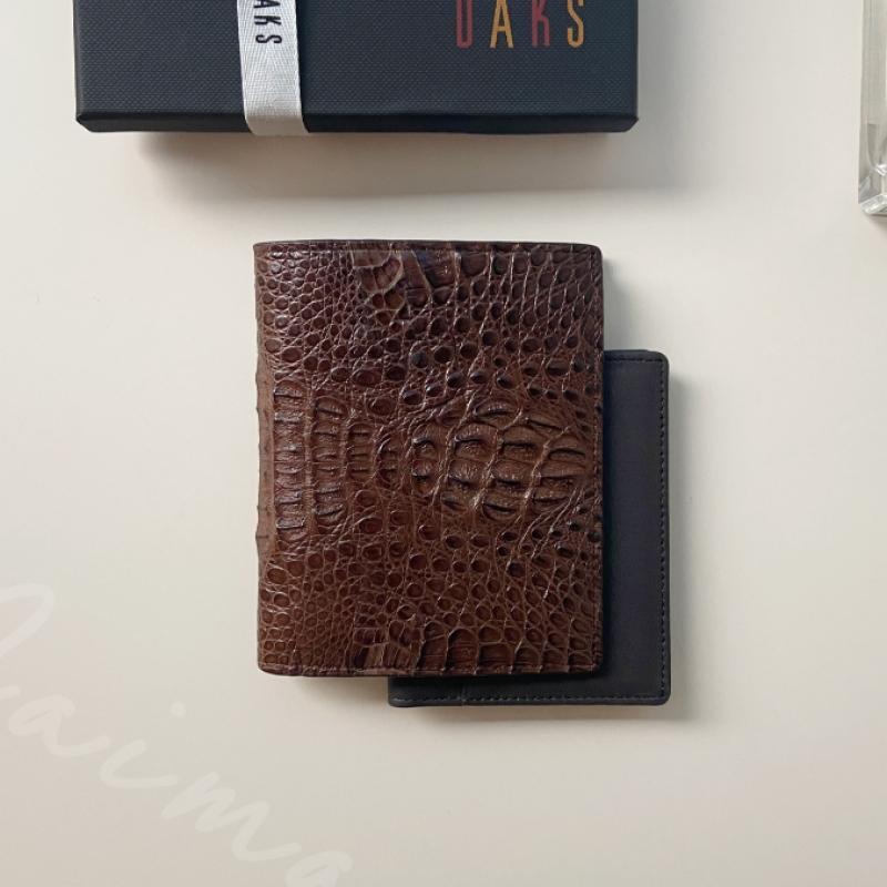 Daks Brown Crocodile Leather Wallet Dbwa6e717w3