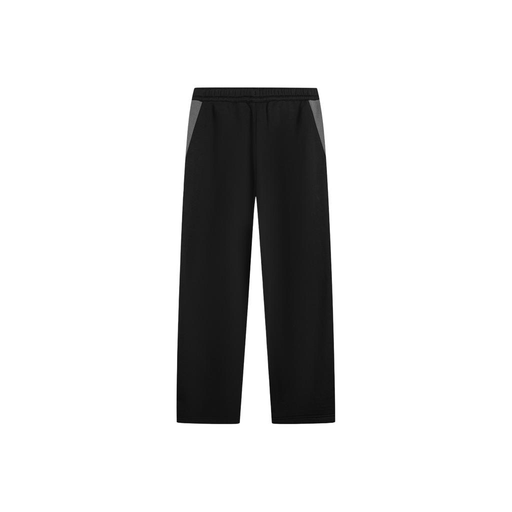 Li Ning Sports Lifestyle Series Warm Loose Fit Logo Mid-Rise Knitted Sweatpants Men bottoms AKLV849-2