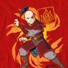 Avatar: The Last Airbender Unisex Adult Flame Burst Zuko T-Shirt