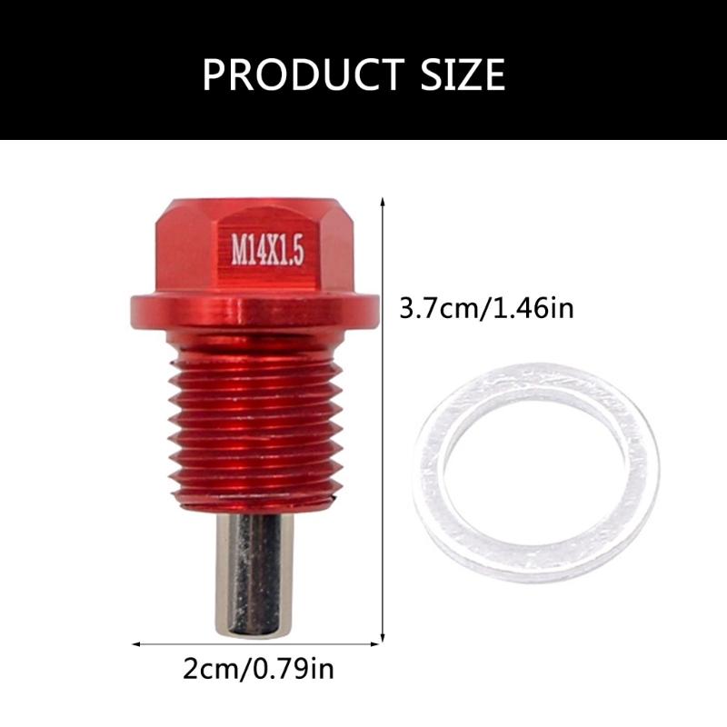 Replacement Accessories Oil Drain Plug for Most Vehicles Repair Kit Magnetic Sump Drain Nut Bolt Screw Easy Installation