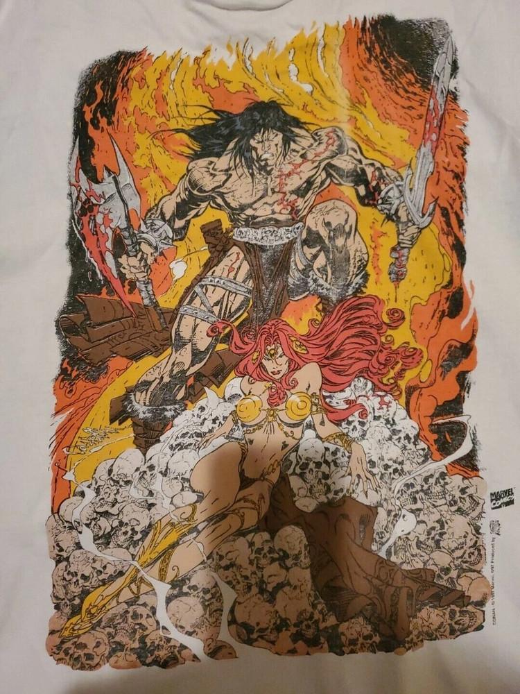 

Conan the Barbarian Man Women Cotton Short Sleeve T Shirt Full Size S-5XL Unisex T-Shirt L