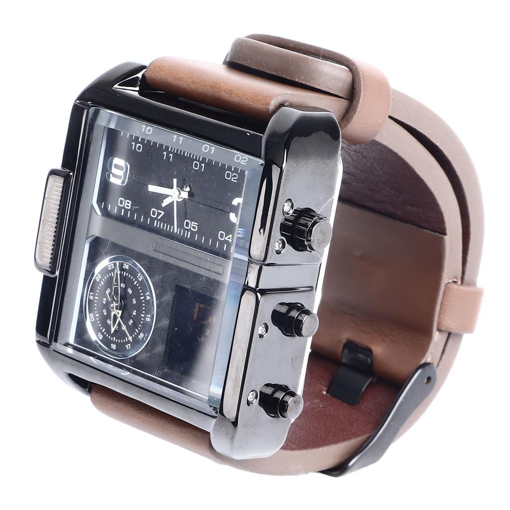 Sportuhr Großes quadratisches Zifferblatt Digitalanzeige Wasserdicht Ergonomisches Armband Outdoor-Sportuhr für