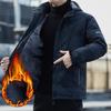Chaqueta Casual de Otoño e Invierno para Hombre Chaqueta Deportiva para Hombre con Capucha Desmontable para Exteriores Chaqueta Cortavientos Impermeable para Hombre