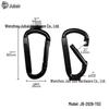 D-shaped Galvanized Carabiner Hook with Quick Link for Bags and Webbing