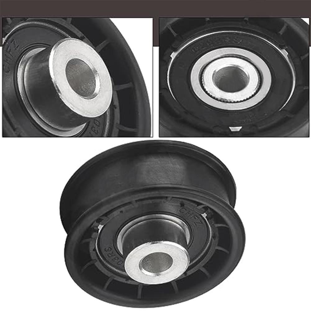 Metal Flat Idler Pulley 604491 with 2 2 Inch Size Compatible with For Hustler For Raptor Mowers Replacement Part