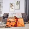Marcus The Worm Meme Flannel Blanket  Soft Throw Blanket for Outdoor Travel Office Funny Bedspread Sofa Bed Cover