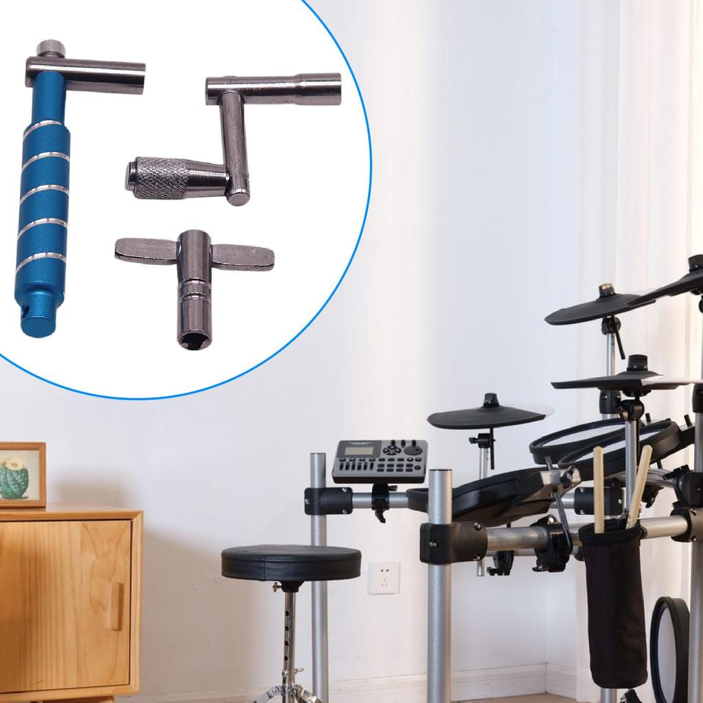 3Pcs Universals Metal Drum Key Tool Drum Tuning Key Replacement Wrench Drum Tuner Key Tools Adjuster Drummers Accessory