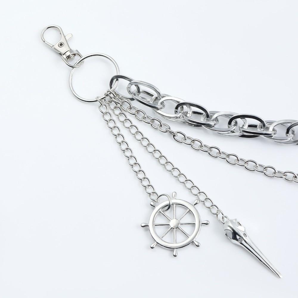 Star Pendant Gothic Rock Accessories Layered Chains Waist Belt Chain Punk Punk Pants Chain Unisex