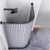 Toilet Non-porous Corner Magnetic Folding Invisible Shower Curtain Waterproof and Mildew-proof Thickened Shower Partition Screen