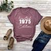 Limited Edition 1975 T Shirt 50th Birthday Party Gift For Her Unisex Funny Vintage