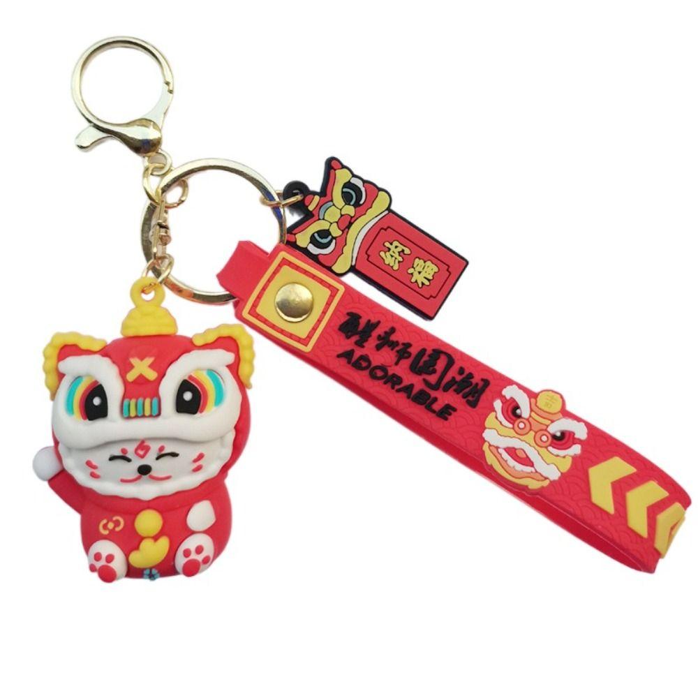 Llavero de Dragón de Dibujos Animados de Año Nuevo Chino Colgante de Amuleto de Dragón Chino Nuevo Llavero de Dragón Monedero