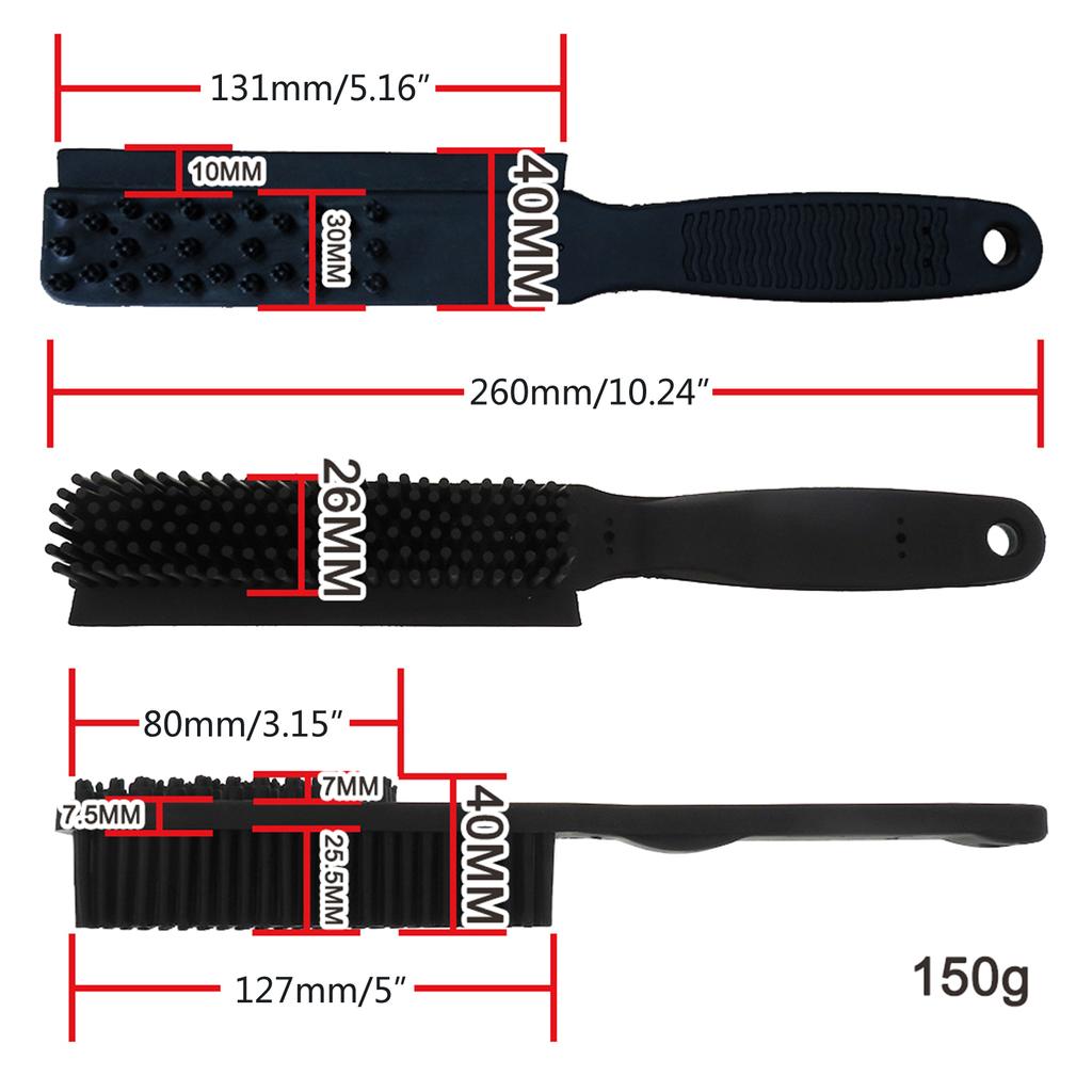Pet Hair Brush Rubber Hand Brush General Purpose Cleaning Brush with Scratch Free Rubber Bristles for Ideal for Pet Hair