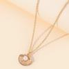 Womens Light Luxury Niche Design Shell Pearl Pendant Necklace Elegant Versatile Chain