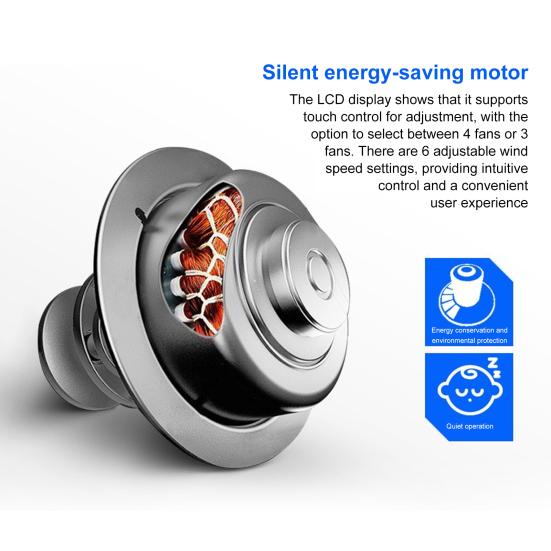 Laptop Cooling Pad with USB Ports 6 Wind Speeds Fast Heat Dissipation Universal Adjustable Height Notebook Cooling Stand