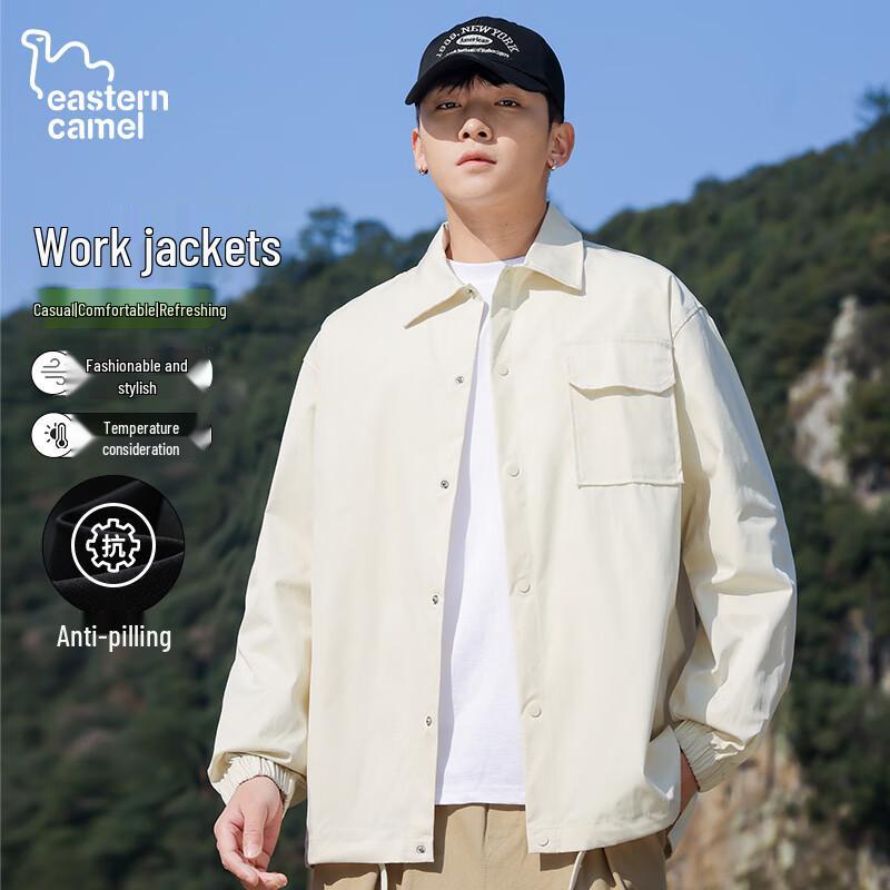 EASTERN CAMEL Men s Casual Outdoor Shirt-Collar Jacket S