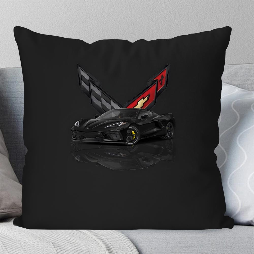 

Крутая машина C- Corvette Наволочка Квадратная подушка Спальня Диван Отдых Комфортная подушка Автомобиль Гостиная Украшение дома 40X40 12x12Inch