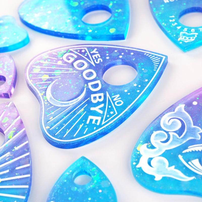 Crystal Epoxy Resin Mold Divination Tray Psychic Board Silicone Mould Multifunctional Silicone Mold for Divination Tray