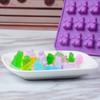 Gummy Bear Silicone Mold Mini Cute Bear Shaped Candy Mold 2PCS-50 Cavity Gummy Bear Chocolate Mold Non Stick Food Grade Ice Cube Trays Jelly Mould