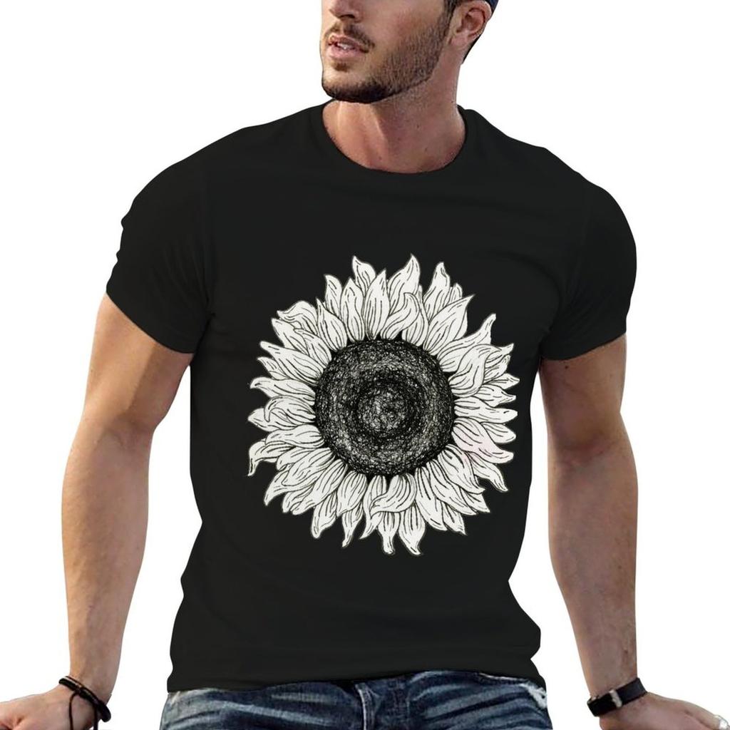 Line Sunflower Tshirt Essential T Shirt Basketball Graphic Tees T Shirt For Unisex