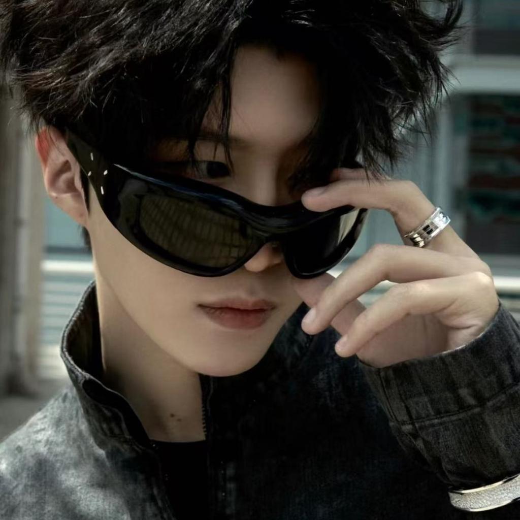 MM003Majeera collaboration GM Sunglasses girl millennium Y2K Headband sunglasses BC2121Panel Fan Cheng C Same Style