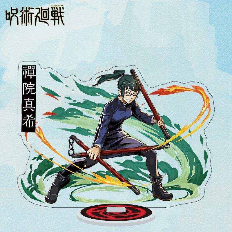 Cartoon Anime Jujutsu Kaisen Figures Acrylic Stand Manga Gojo Satoru Figurines Garage Kits GK Ornaments Decoration Plaything