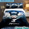 3PCS Custom Name Villains Bedding Set Printed Duvet Cover Closure Includes 1 Duvet Cover & 2 Pillowcases for All Seasons Bedroom Decor