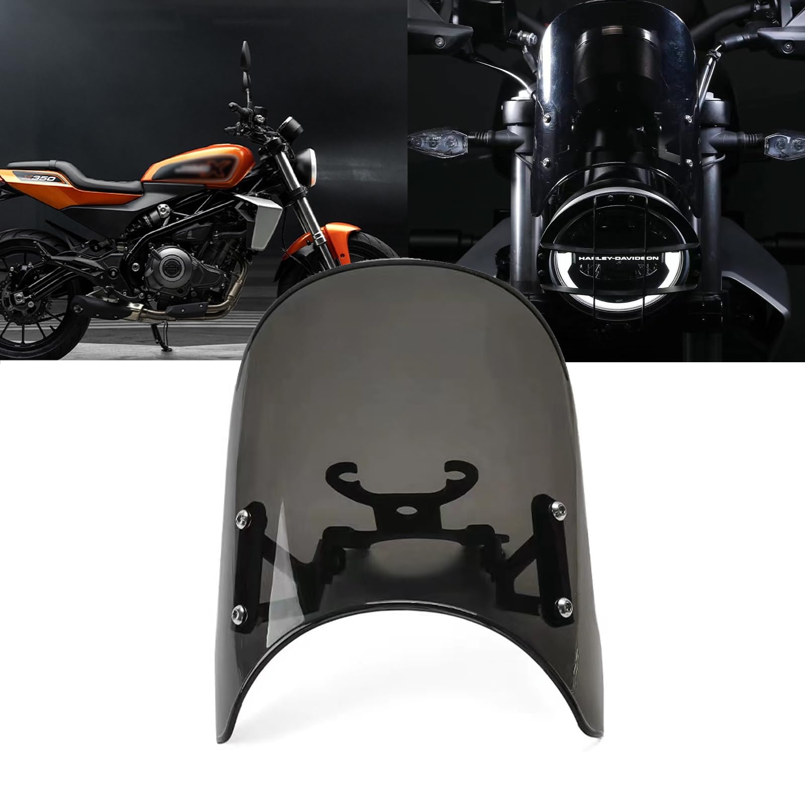 

MAORANG ДЛЯ X350 x350 2023- 2025 Модифицированное лобовое стекло Переднее лобовое стекло Дефлектор Лобовое стекло Зеркальные аксессуары Мотоаксессуары