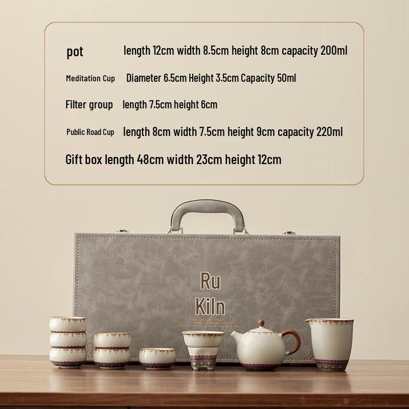 ChaXun Dunhuang Ru Kiln Gongfu Tea Set