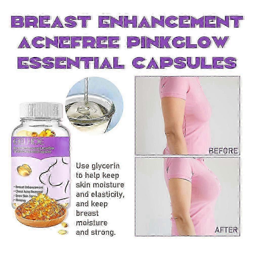 For Breast Enhancement Oil Capsule Breast Firming Tightening Massage Bigger Chest Lift Oil Fast Growth Breast Bigger Capsules Feel