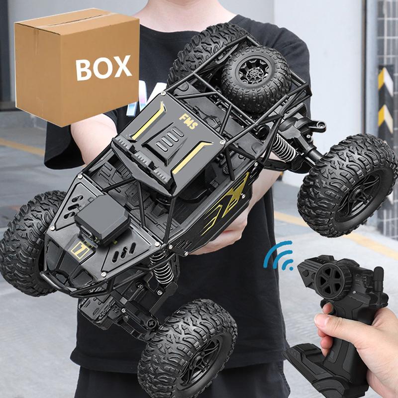 4/6Wdrc Car With Led Lights 2.4G Cross-Country Climbing Spray Racing Car Remote Control Electric Car Fall Resistant Boy Toy Gift