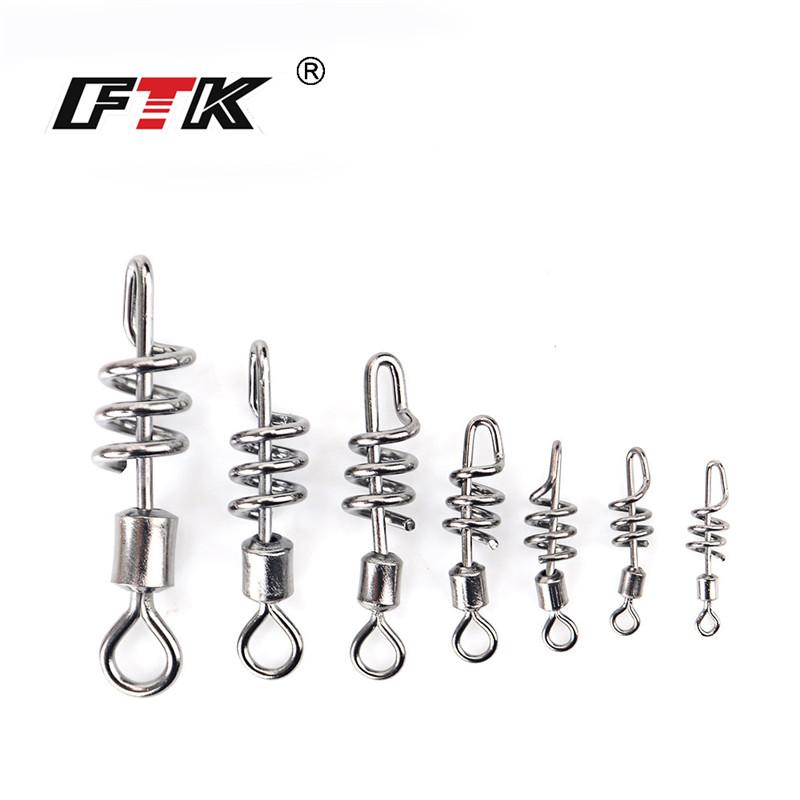 3pcs/5pcs Pike Fishing Accessories Connector Pin Bearing Swivel Stainless Steel Carabiner Lure Swivel Tackle