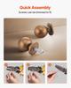 Cabinet Knobs, 12 Pack, 25 Mm Zinc Alloy Drawer Pulls Door Handles, Round Kitchen Dresser Solid Knobs Cupboard Hardware with Screws for Bathroom