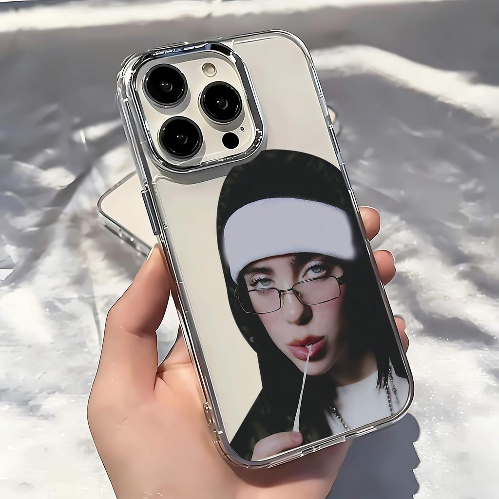 Coque de téléphone pour Samsung Galaxy S25 S24 S23 S22 S21 S20 Note20 FE Ultra Edge Plus 4G 5G Transparente pour Singer B-Billies E-Eilishs