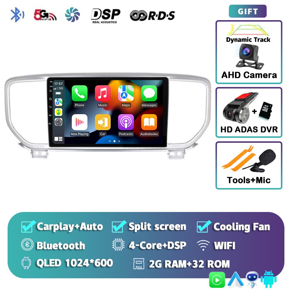 Android 14 Carplay Auto Car Radio For Kia Sportage 4 QL 2018 2019-2022 Multimedia Video Player Navigation GPS 2din DVD 4G Stereo