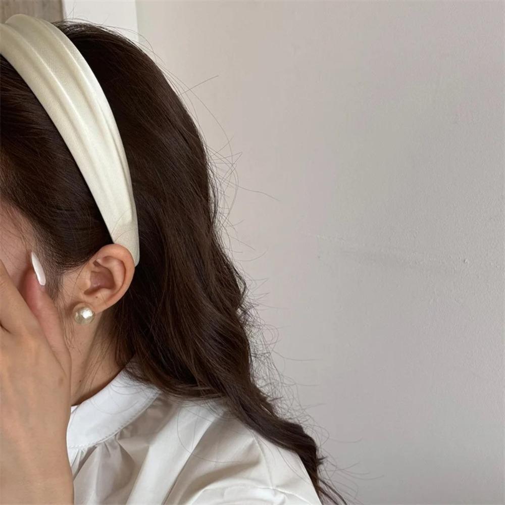 Solid Color High Cranium Headbands Washface Headbands  Female Daily Party Press Hair Accessories