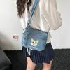 Vintage Denim Bag Women's Crossbody Bag Large Capacity Multi-Pocket Lightweight Shoulder Bag