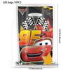 Decorazioni per Festa di Compleanno di Saetta McQueen Cars Bicchieri di Carta Piatti Bomboniere Sacchetti Regalo Souvenir Adesivi Braccialetti Portachiavi