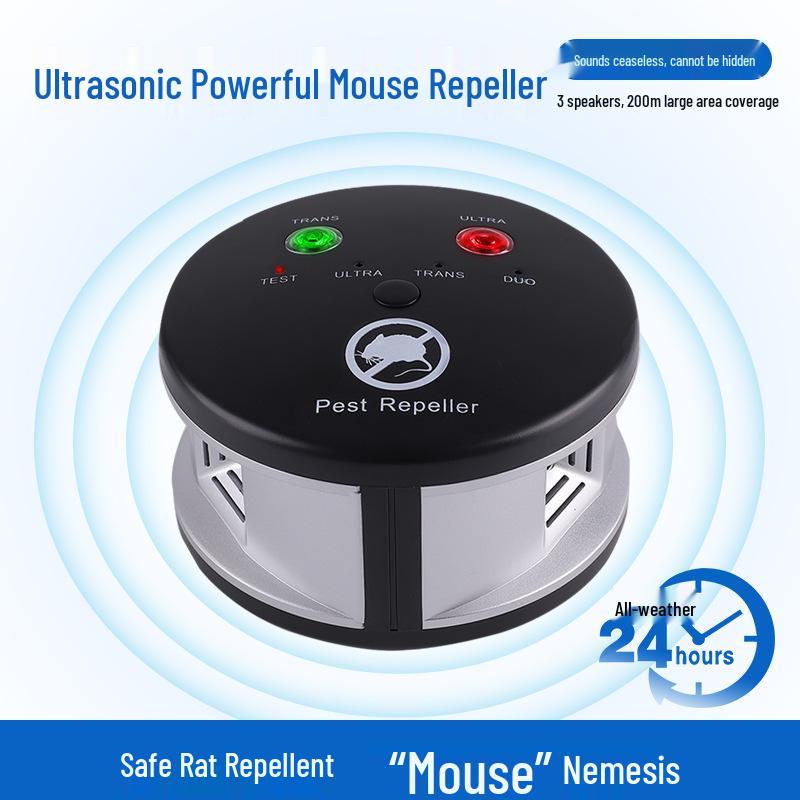 High-Power 360° Ultrasonic Indoor Repeller for Mice, Insects, and Squirrels