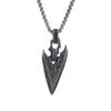 Nordic Vikings Wolf Tooth Pendant Necklace 316L Stainless Steel Hip Hop Rock Fashion Leather Rope Chain Jewelry Gifts