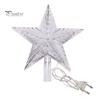 Hvězda na vánoční stromeček s LED světlem Kreativní tvar Plug-Play IP65 Vodotěsná zářící pěticípá hvězda Vánoční ozdoba na strom