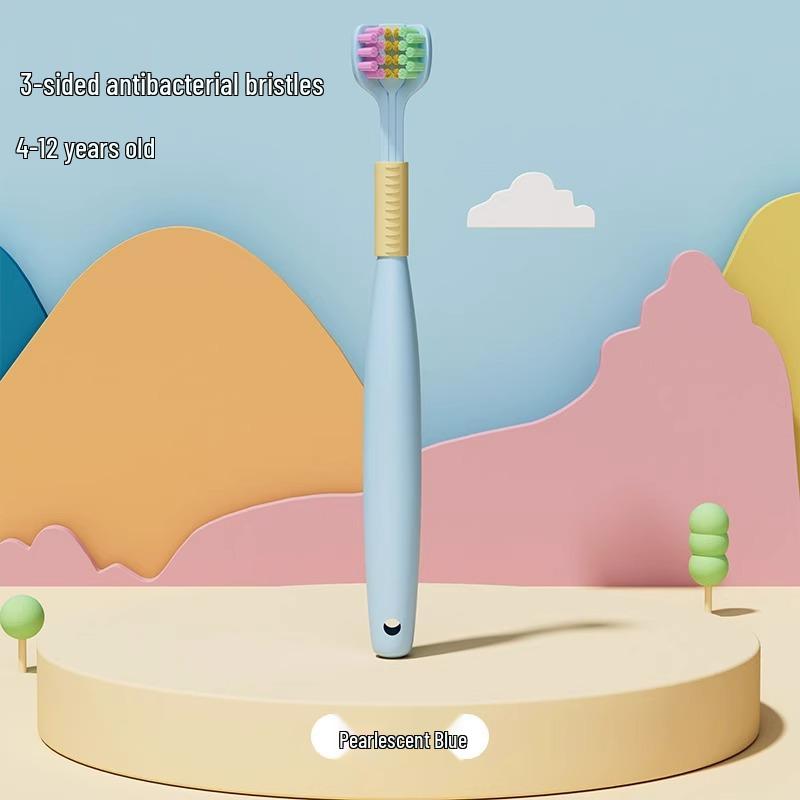 Children's U-Shaped 3D Soft Bristle Toothbrush and Tumbler Set for Ages 2-12