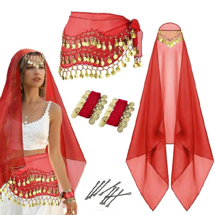 Belly Dance Stage Costume Lightweight Fabric Belly Dance Clothes For Comfort And Freedoms Of Movement