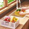 A Top Quality 1Pcs Portable Foldable Plastic Storage Basket - Stackable Organizer Box for Makeup Jewellery Toys - Lightweight