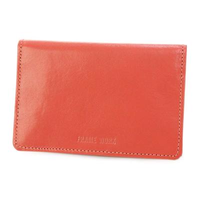 Card Case Genuine Leather Gloss Pink [Framework] Women's FW-42011-32