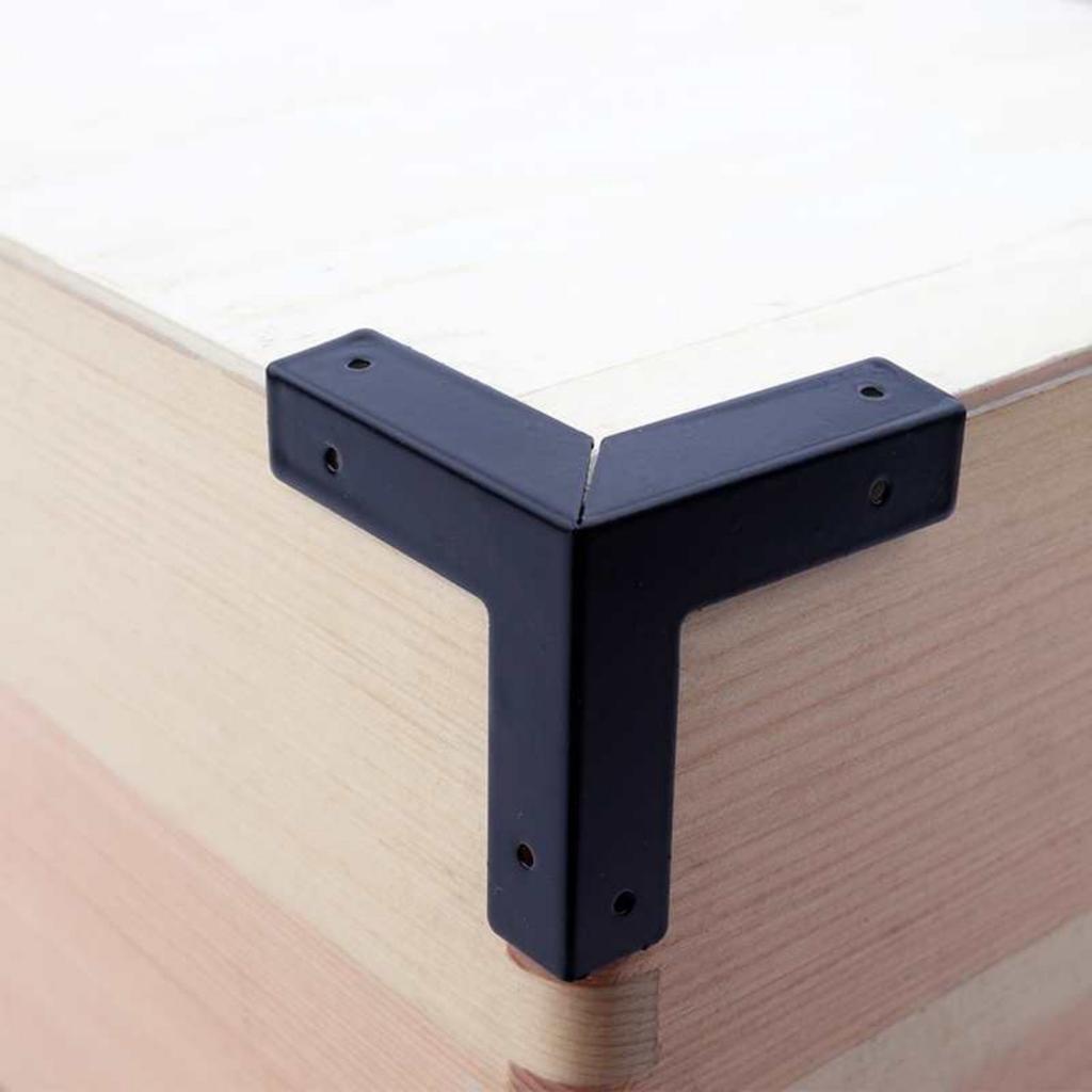 8 ks Starožitné bronzové chrániče rohů, Chránič rohů dřevěné krabice, Chránič rohů krabice na víno, Trojúhelníkové rohové konzoly