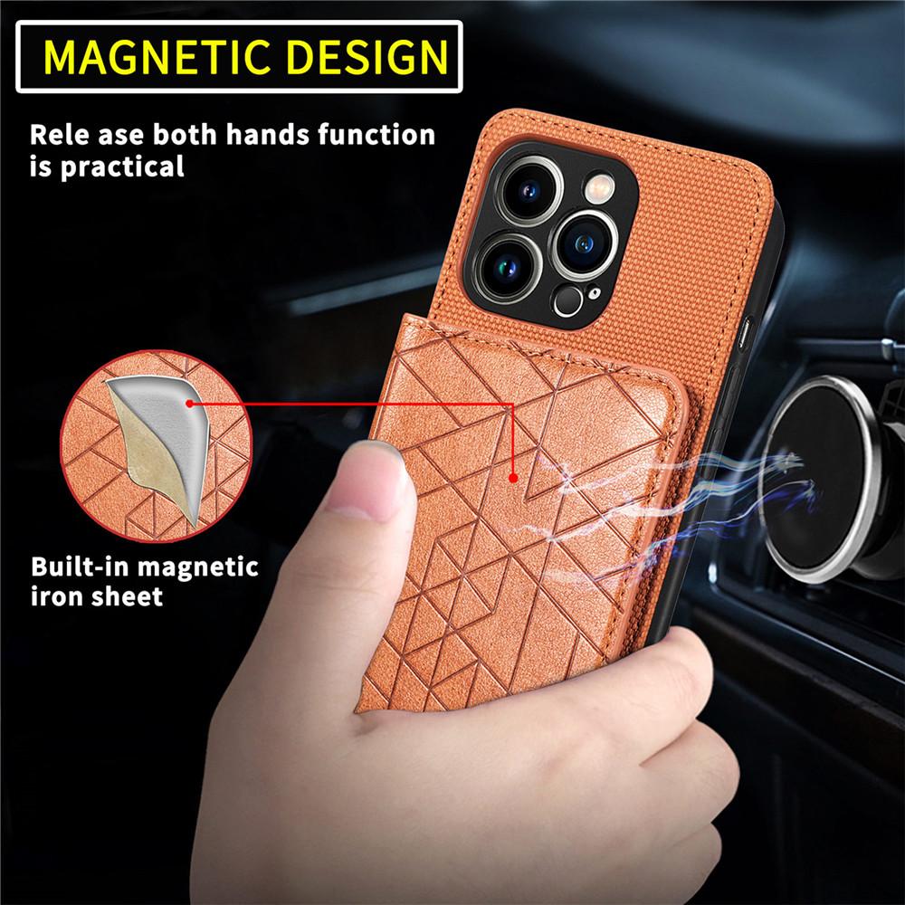 Etui z przegródką na karty, magnetyczny uchwyt samochodowy, do iPhone 14 13 Pro Max 12 Mini, z smyczą, wstrząsoodporne etui na telefon Coque Fundas