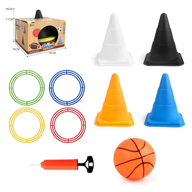 

Дитяча випадкова іграшка для кидання петель 14 см багатофункціональне відро для дисфункцій, спортивні тренування з баскетболу та футболу