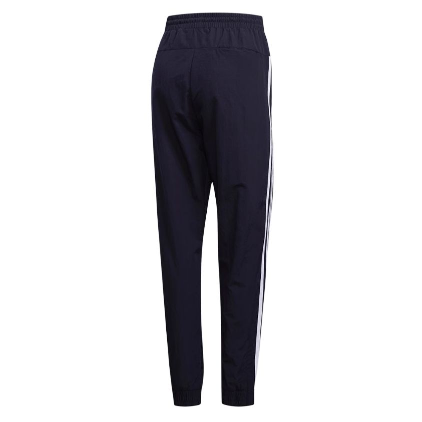 Adidas Comfortable Striped Skin-Friendly Straight Leg Casual Pants Women Bottoms Black FI9163